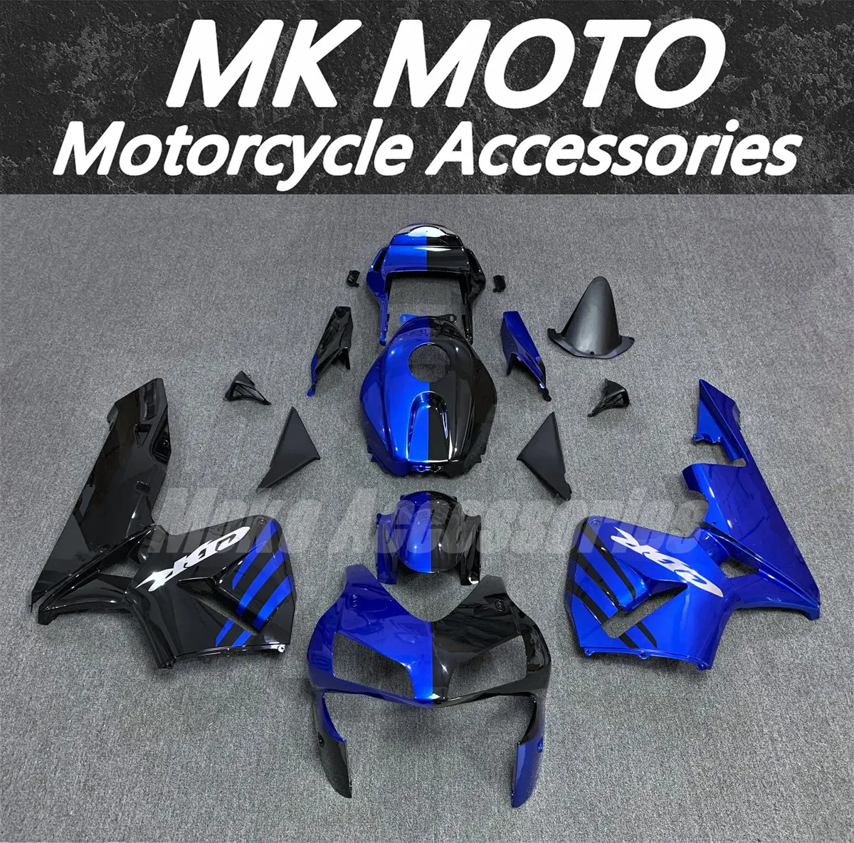 Motorcycle Fairings Kit Fit For Cbr600rr 2003-2004 Bodywork Set High Quality ABS Injection NEW Black Half Blue