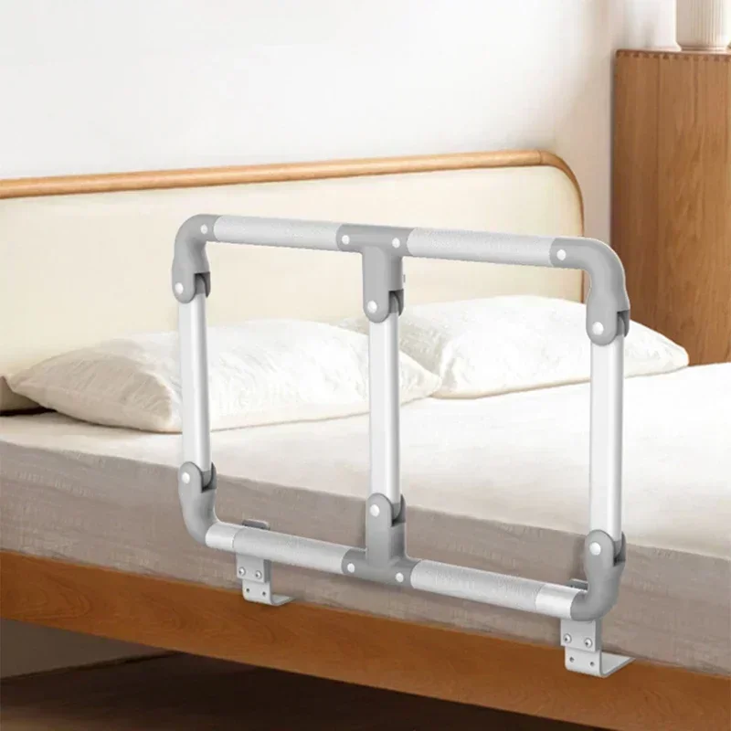 Bed Assist Rail for Elderly, Foldable Bedside Handrail, Anti-Fall Bed Safety Grab Bar,Seniors Getting Up Aid Bed Railing Support