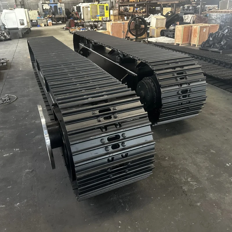 

10 20 30 37 45 Ton Hydraulic Drivers Motor Heavy Machinery Crawler Chassis Platform Steel Track Undercarriage