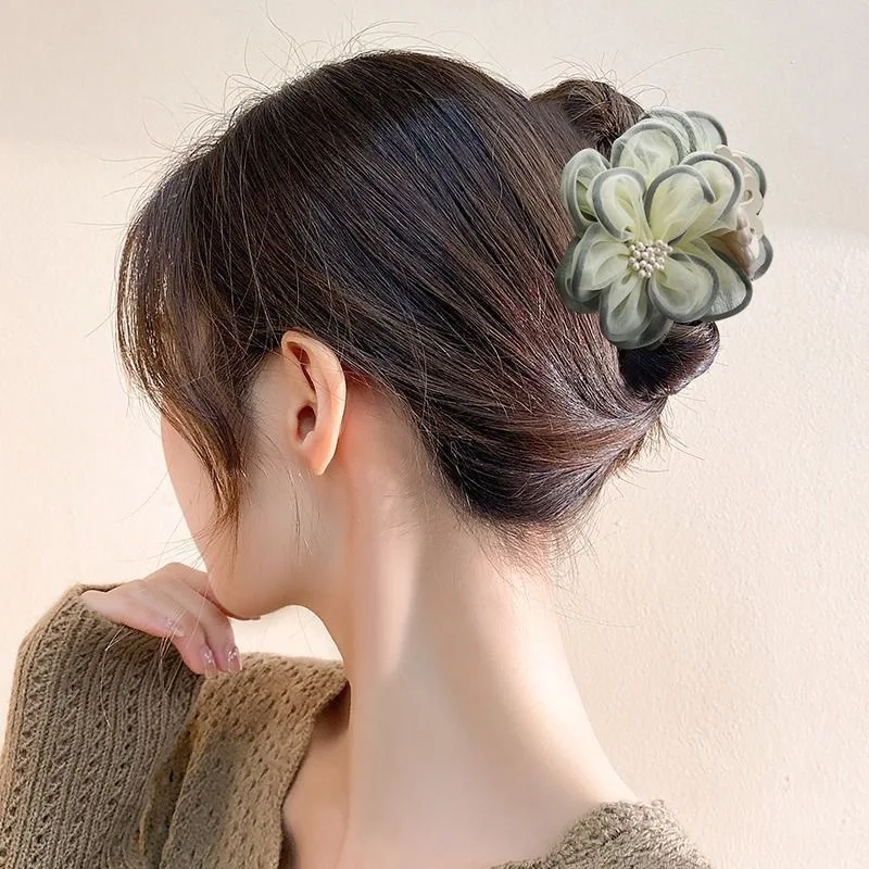 Flower Hair Claw Cl… - image