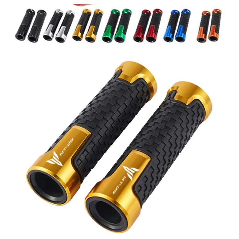 For YAMAHA MT-09 MT09 Mt 09 2017 2018 2019 Accessories Motorcycle Non Slip Handlebar Grip Throttle CNC Hand Bar Grips