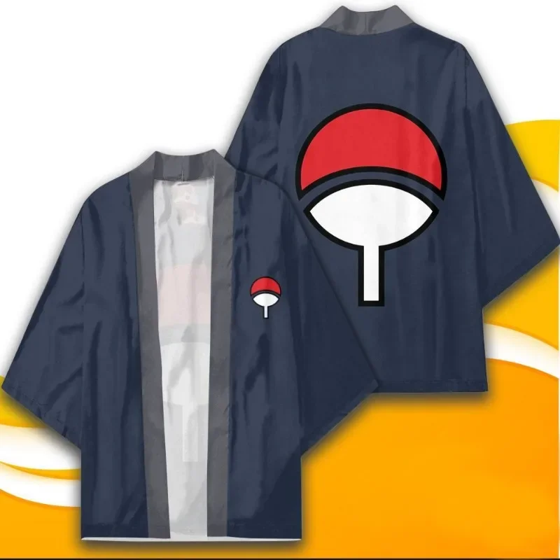 Camiseta hawaiana de Anime Naruto Akatsuki, cárdigan, camiseta de manga corta, Sasuke Sakura, hombre, mujer, playa, ocio, camiseta holgada de gran tamaño