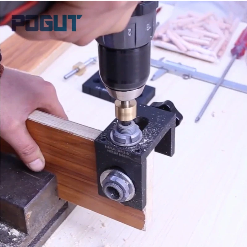 

Carpenter Tools Set Wood Drilling Guide Dowel Jig for Corner Edge Surface Joints Drilling Wood Clamp Tool