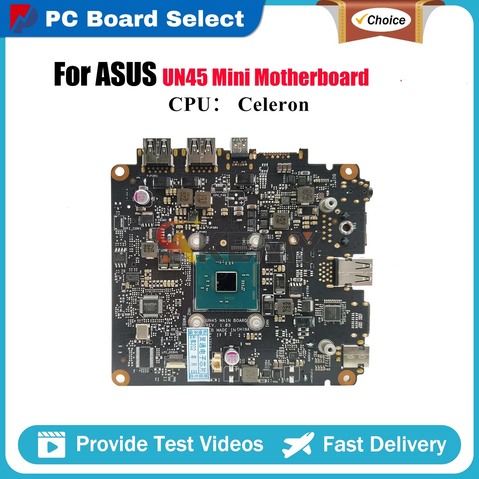 

Материнская плата для ноутбука UN45 для ASUS VivoMini UN45, материнская плата для ноутбука с процессором Celeron, 100% тестирование, ОК, быстрая доставка, высокое качество