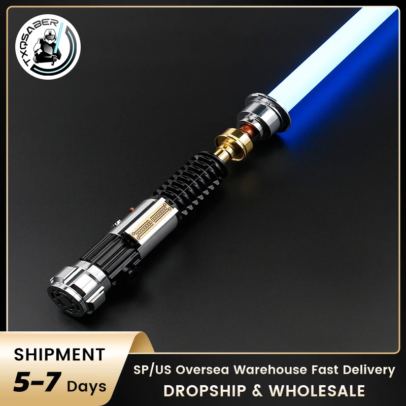 

TXQSABER Obi-wan EP3 Lightsaber Neo Pixel SNV4 Smooth Swing Laser Sword Metal Handle Heavy Dueling Jedi Replica Cosplay Toys