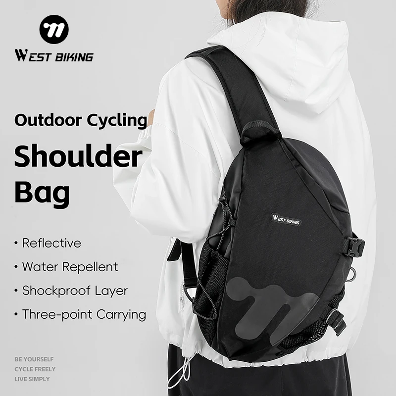 

Cycling Shoulder Bag for Men Women Large-capacity Pouch Waterproof Sport Hiking Trip Crossbody Bag MTB Road Bike Chest Bags