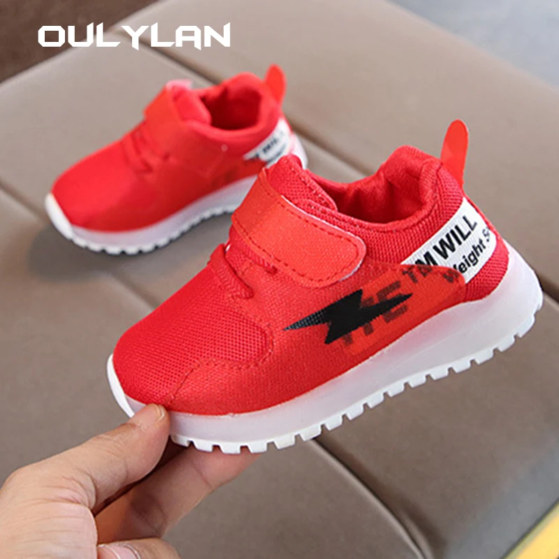 Kids Girls Boys Casual Sneaker Led Light Cute Shoes Sheer Mesh Running scarpe sportive Sneakers con suola morbida traspirante taglia 21-30