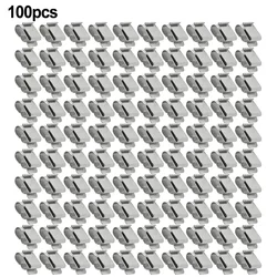 10/30/100 Pcs Solar Panel Wire Clamps Clip Stainless Steel Wire Cable Clips Metal Clamp Management Harness Rope Accessory