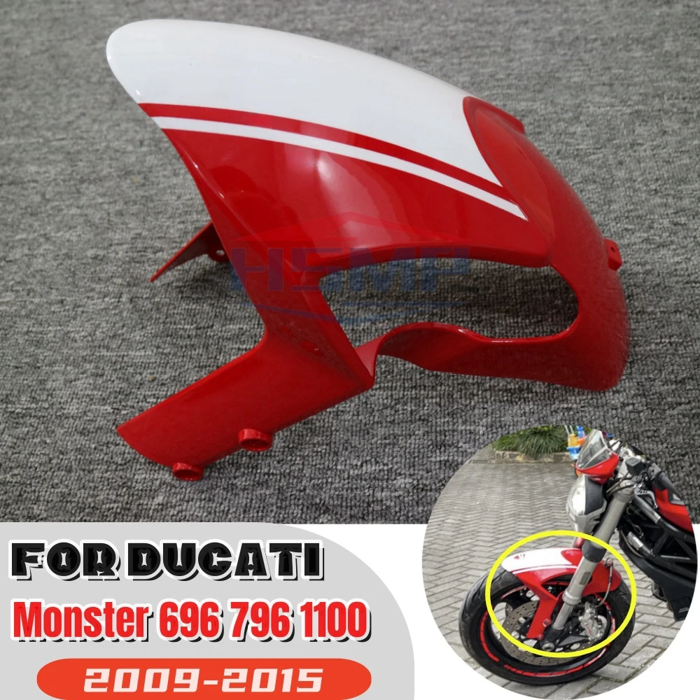 for Ducati Monster 696 796 1100 1100S EVO 2009 2010-2015motorcycle front wheel fender fairing ABS plastic body decoration kit