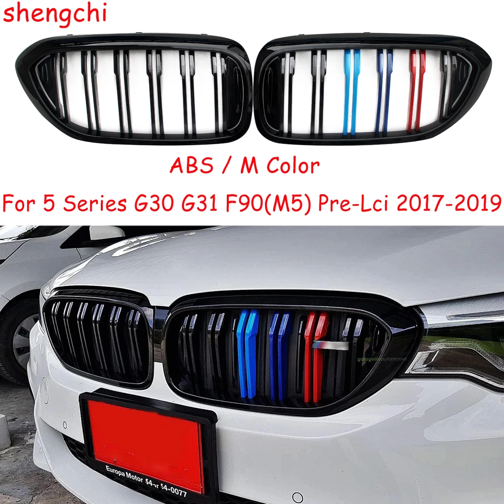 G30 G31 Gloss M Color front Kidney Grille for BMW 5 Series G30 G31 & F90 M5 Pre-Lci 520i 530i 540i Racing Grill 2017 2018 2019