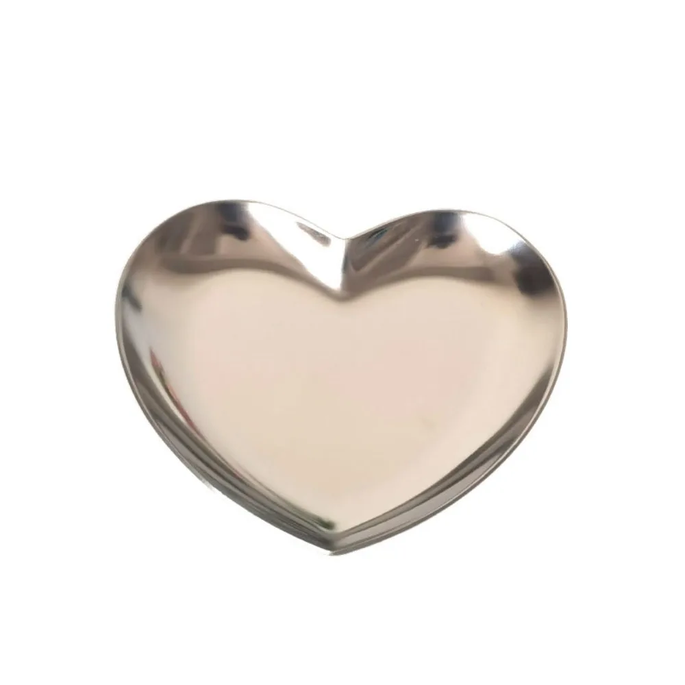 Jewelry Display Heart-shaped Jewelry Storage Tray Golden Ins Jewelry Tray Modern Simple Jewelry Display Tray Gift