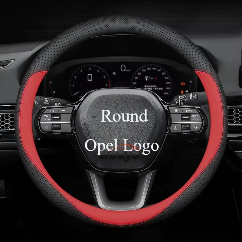 

Leather Car Steering Wheel Cover for Opel Meriva Mokka X Mokka-e Movana Nova Omega Rocks-e Tigra Vectra Vivaro Zafira Andere