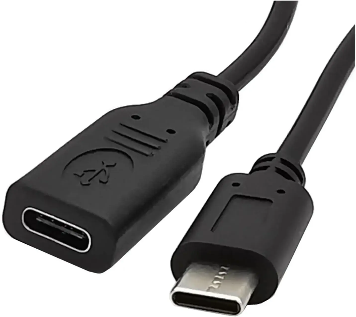 3A 30V USB 3.1 Type-C Male to Female USB Power Cable with On/Off Switch Type C Extender Push-in Key Switch Cable 30CM