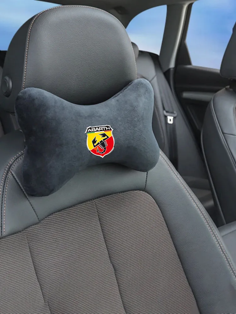 Autogordel Schouder Kussen Pad Bescherming Hoofdsteun Neksteun Kussen voor ABARTH 695 595 500 Spider PUNTO Auto Accessoires