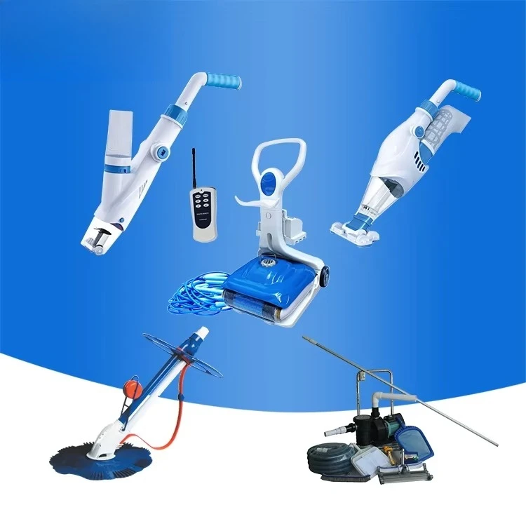 Pool Cleaner, Rechargeable Manual Cleaning Kit, Automatic Robotic Pool Vacuum for Swimming Pool, Easy Debris Removal Tool