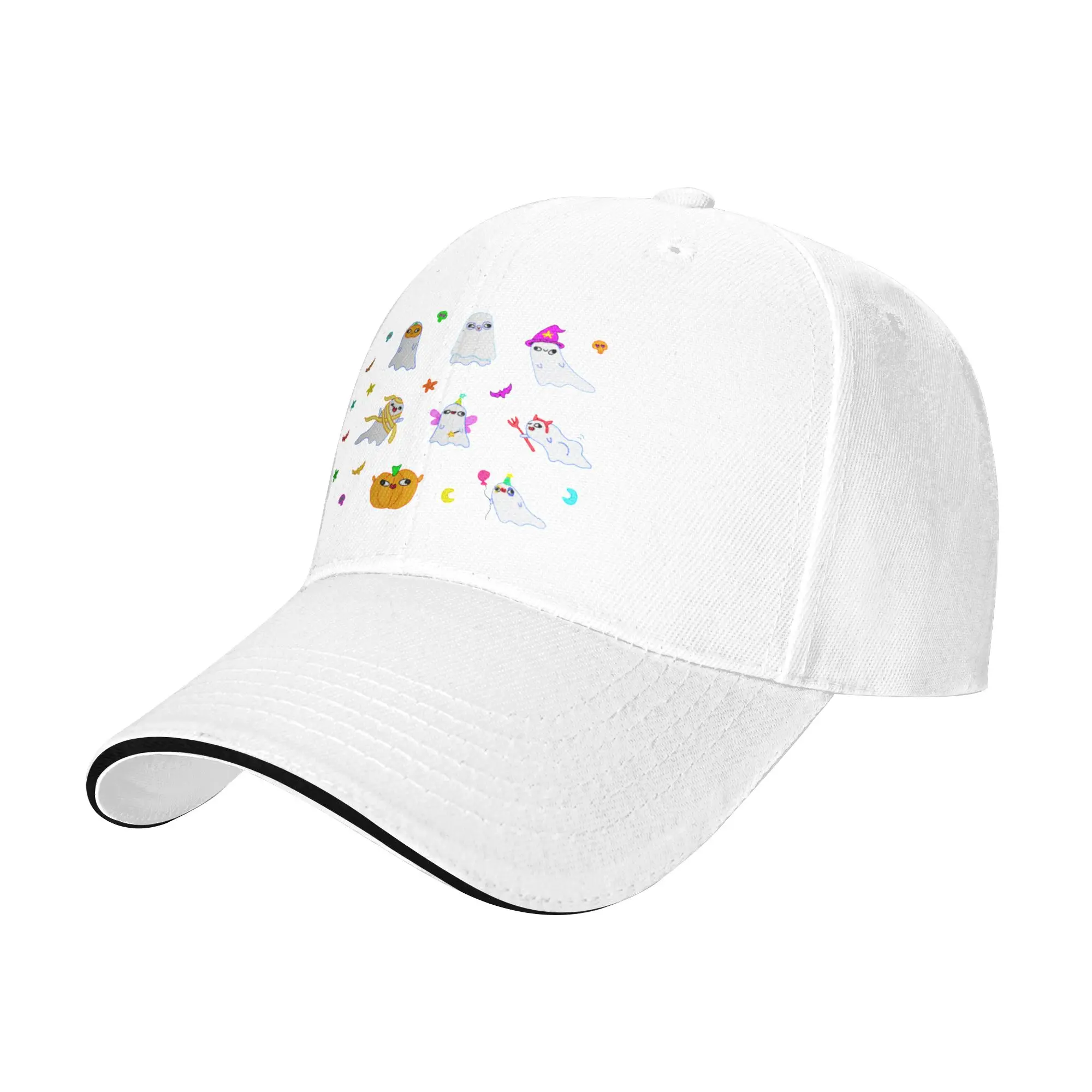 Halloween Party sticker set!! ( cute ghost doodles for halloween !) Gift For Children Men Women A Baseball Cap Hat