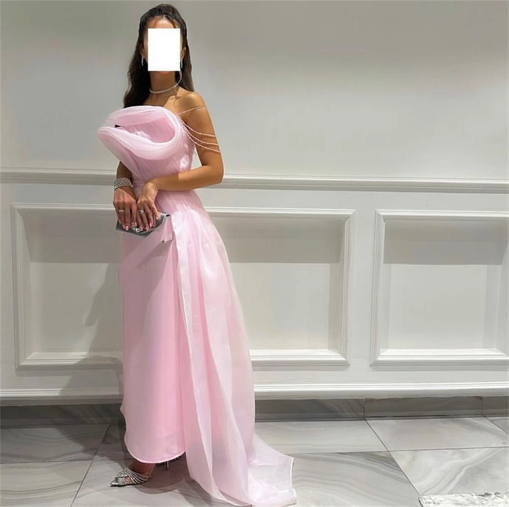 Customized Prom Dresses Elegant Off-the-shoulder Sheath Cocktail  Fold Draped S Occasion Evening Gown فساتين كوكت вечернее плать