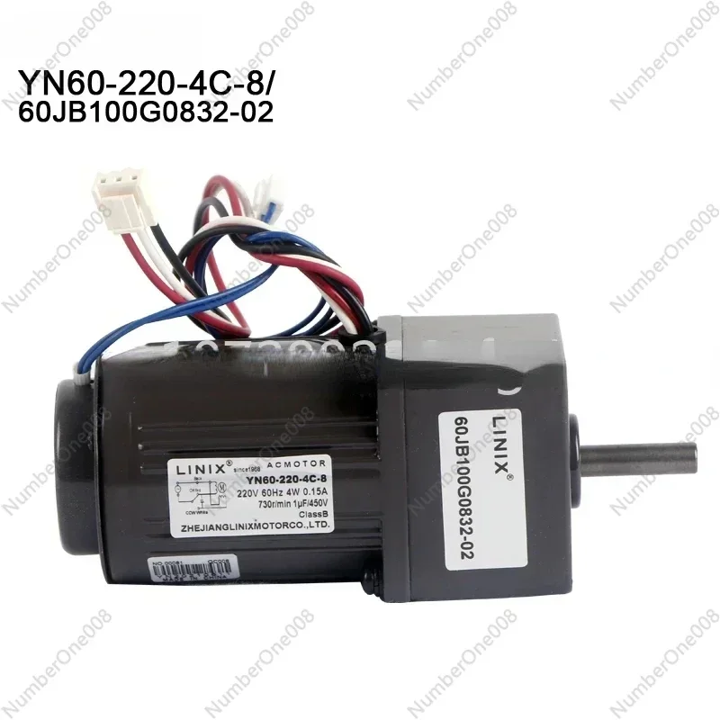 AC Gear 4W 60Mm YN60-220-4C-8/Single-Phase Capacitor Operated Reversible Kitchen Wet Waste Degradation Motor