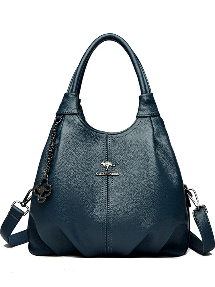 

Large Capaci Leather Handbag Women's oulder Bag Crossbody Bag Casual Sle Single Strap Soft Leather Bags for Mothers