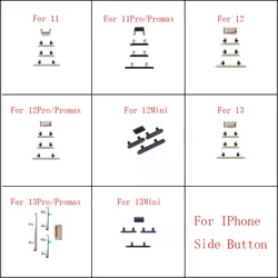 1 Set Power Volume Button For iPhone 11 12 13 Pro Max Mini Power On OFF Volume Mute Button Side Key Bracket Iron Hook