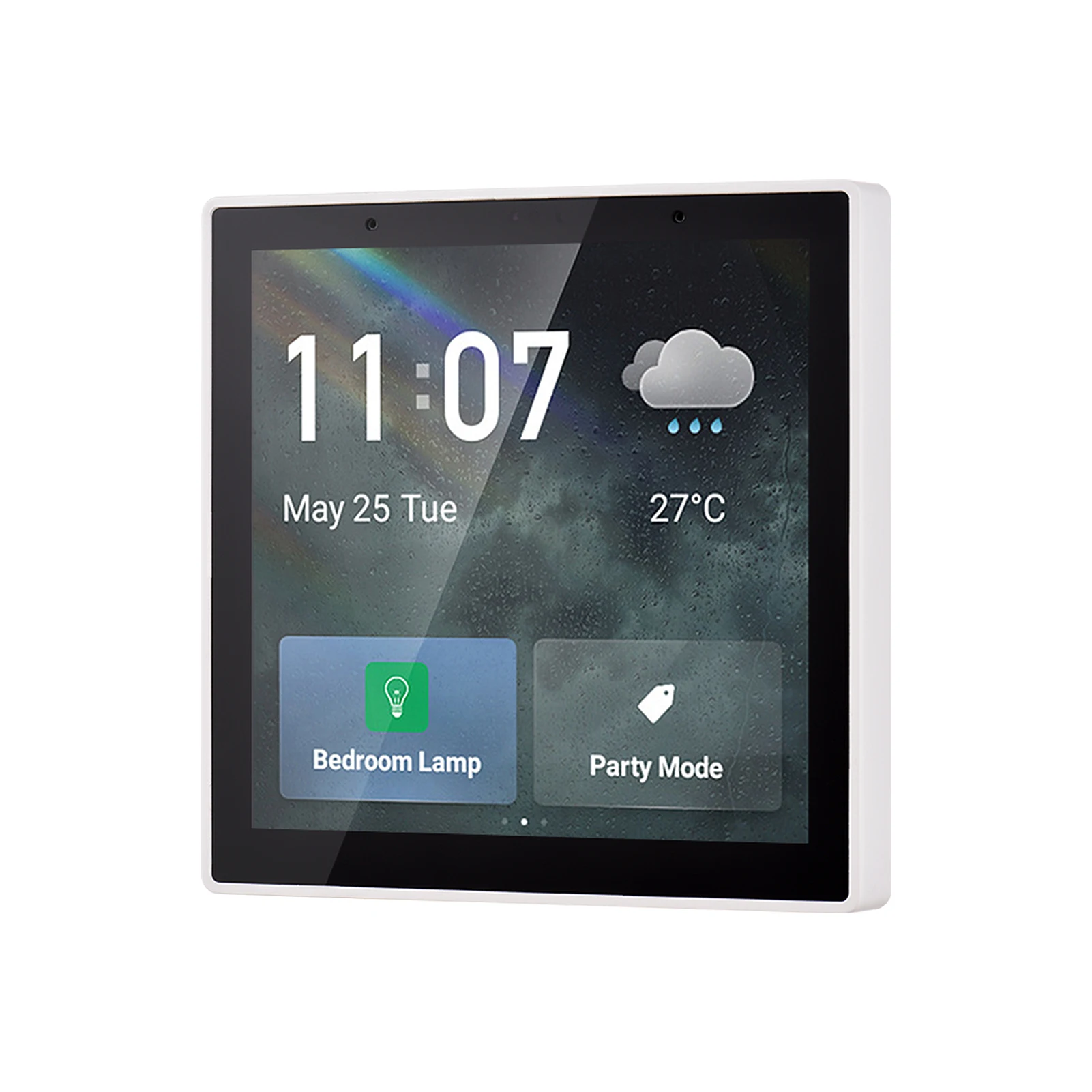 

Tuya Smart Control Panel Smart Switch WiFi ZigBee Bluetooth APP Control 4 inch LCD Touch Screen Clock Date Temperature Weather