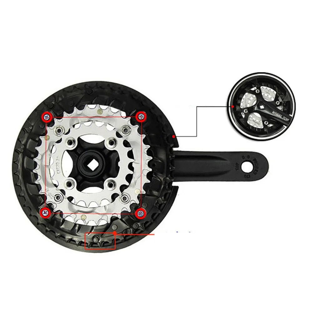 Protect and Extend the Lifespan of Your Bicycle Cranks with 42T MTB Bicycle Bike Crankset Chain Wheel Cover 9 5cm