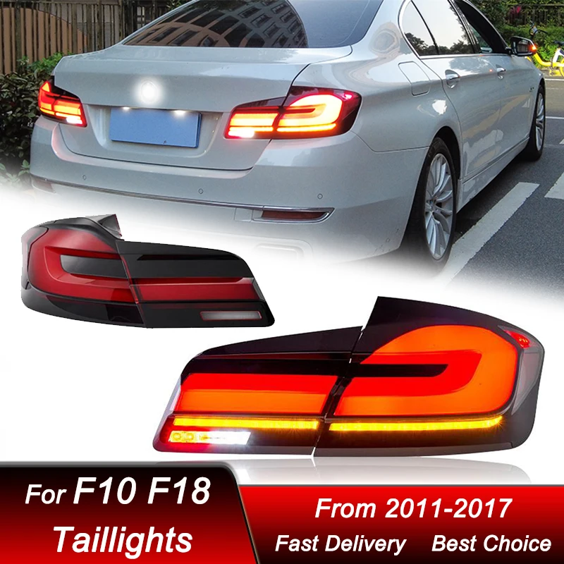 

Car styling Tail Lights For BMW 5 series F10 F18 2011-2017 new 3D style full LED Dynamic Turn Signal Light Tail Lamp Assembly