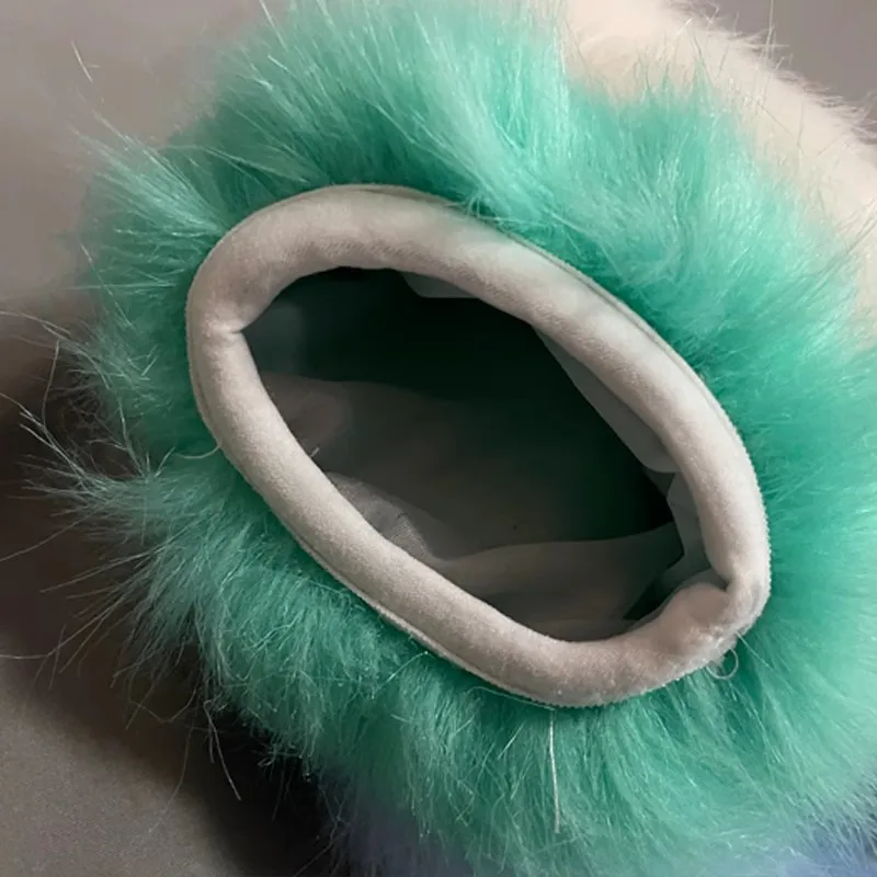 Cute Plush Cosplay Costume Furry Color Animal Paw Gloves Cat Girl Gloves Cat Paw Cute Plush Fursuit Spot Finished Product