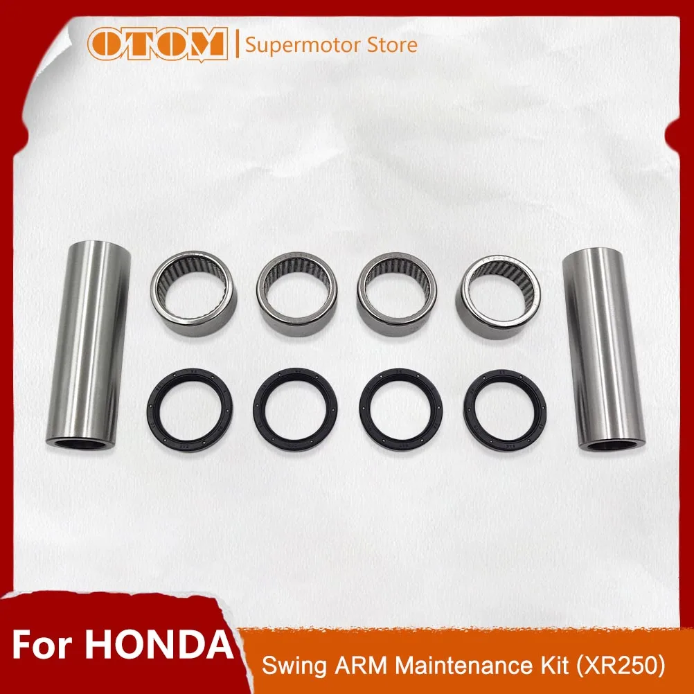 OTOM Motorcycle Swing ARM Rear Shock Bushing Needle Bearing Oil Seal For HONDA XR250R 1996-2004 52141-KCZ-000 Off-Road Accessory