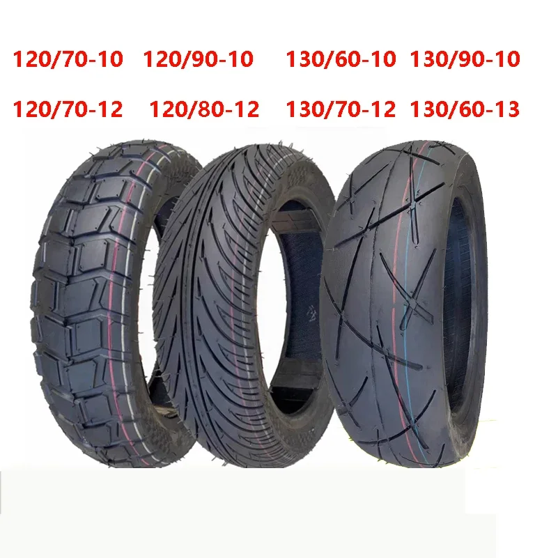 120/70-12 130/70-12 130/90-10 130/70-12 Tubeless tire for motorcycles, suitable for mopeds, electric scooters, and motorcycles