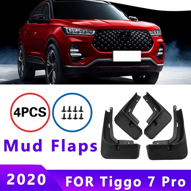 

Mud Flaps Fit for CHERY Tiggo 7 Pro 2020 Mudguards Tire Fenders Splash Proof Accessories Wheel Guards 4ps