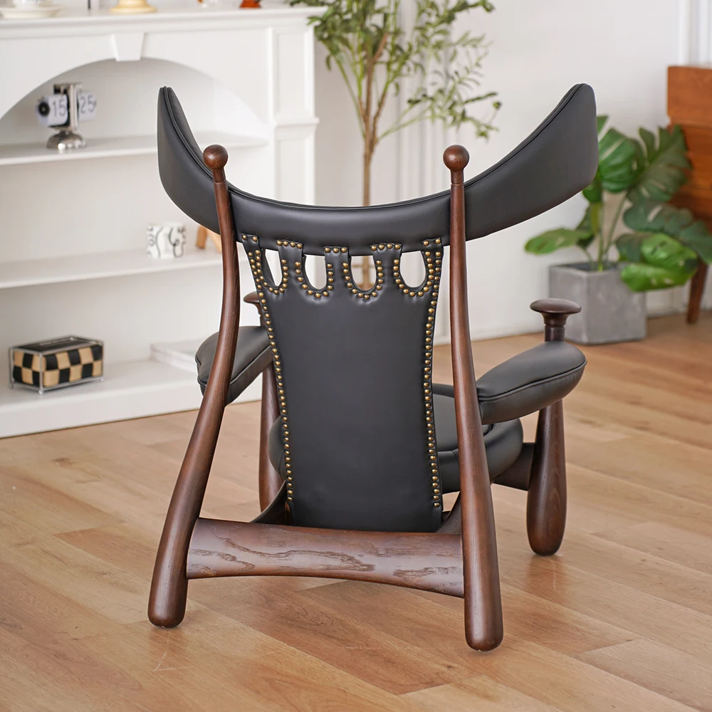 Factory Wholesale Nordic Solid Wood Cord Paper String Leisure Chair Living Room Single Sofa in Stock Wooden Frame Sofa