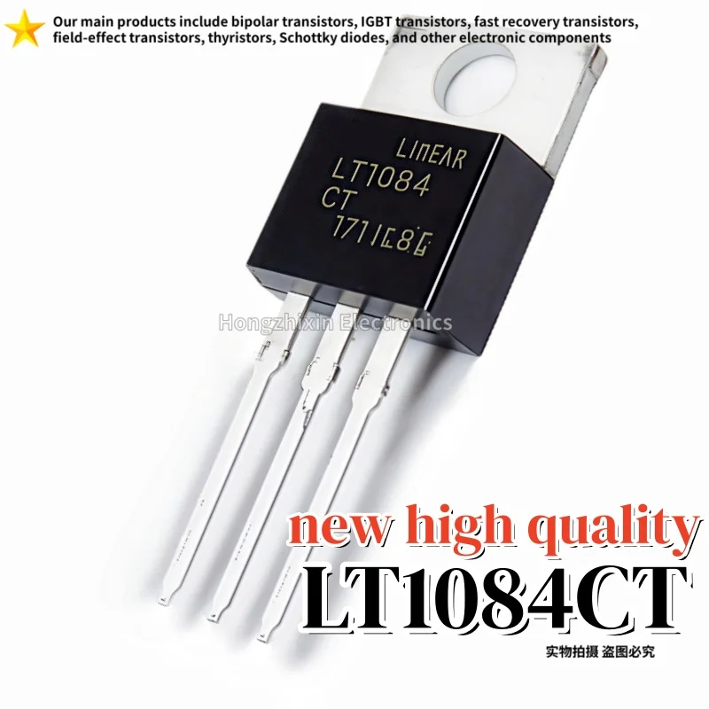 5/10 Pieces, LT1084CT, LT1084, 1084CT, TO-220, Linear Regulator Low Voltage Drop Regulator Tube