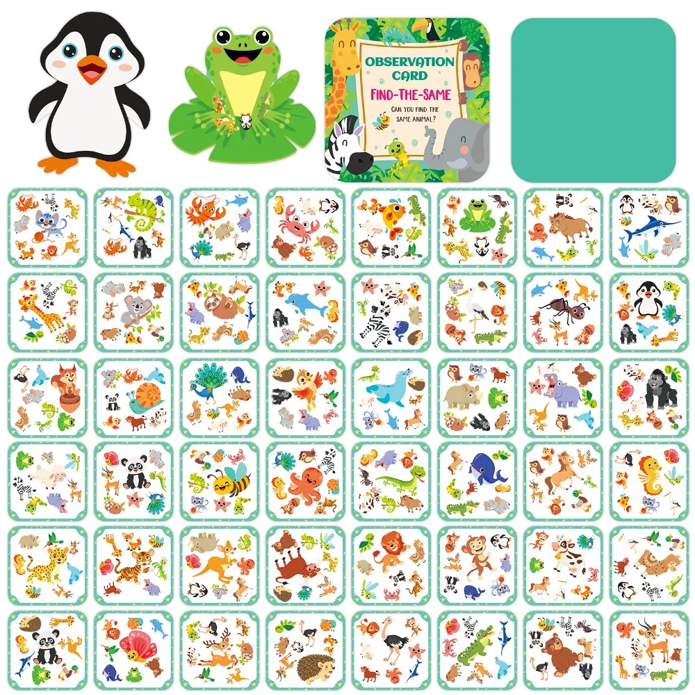 

55 Viral Spot The Difference Hot Selling Observation Training Quiet Book Parent Child Interactive Educational Cards Fun Useful