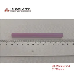 Nd:YAG LASER ROD / SIZE : D7&8*105(145)mm / AR@1064nm Coated On Both Ender Surface / T:99.5%