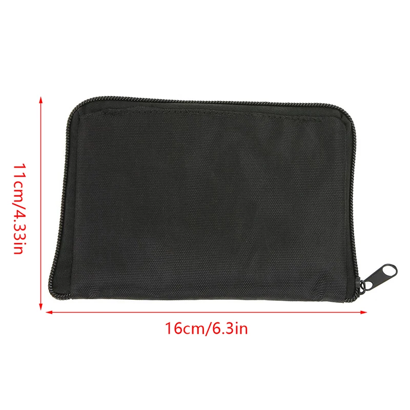 Portable Blood Glucose Meter Storage Bag Blood Pressure And Oxygen Meter Carrier Organizer Black Zipper Storage Bag Household