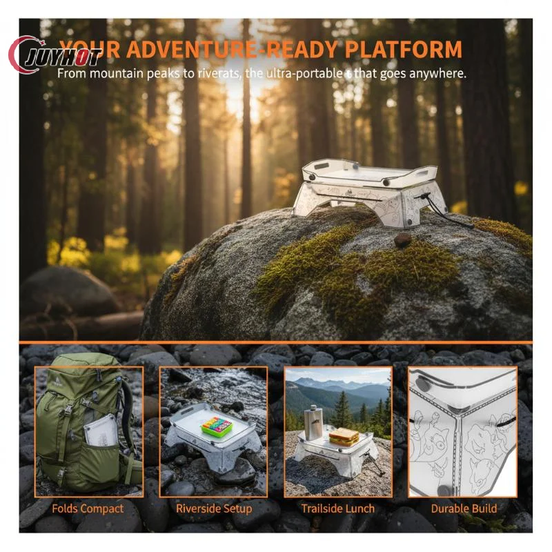 New Ultralight PP Folding Camping Table Mini Portable Heavy Duty For Hiking Picnic Outdoor Travel Gear