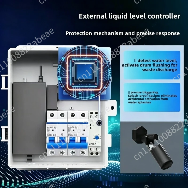 10T Equipment Fish Pond Filter Drum Microstrainer Aquaculture Water Circulation Purification System Automatic Backwashing System