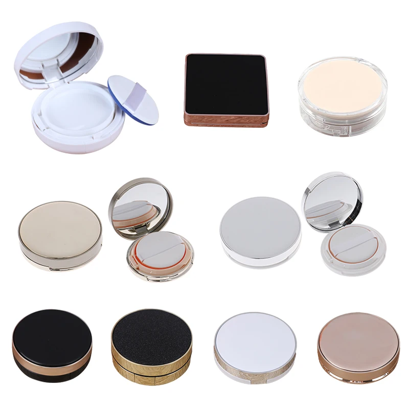 

Air Cushion Foundation DIY Box 1Pc Empty Puff Box Portable Mirror for Bb Cream Cosmetic Makeup Case Container with Powder Sponge