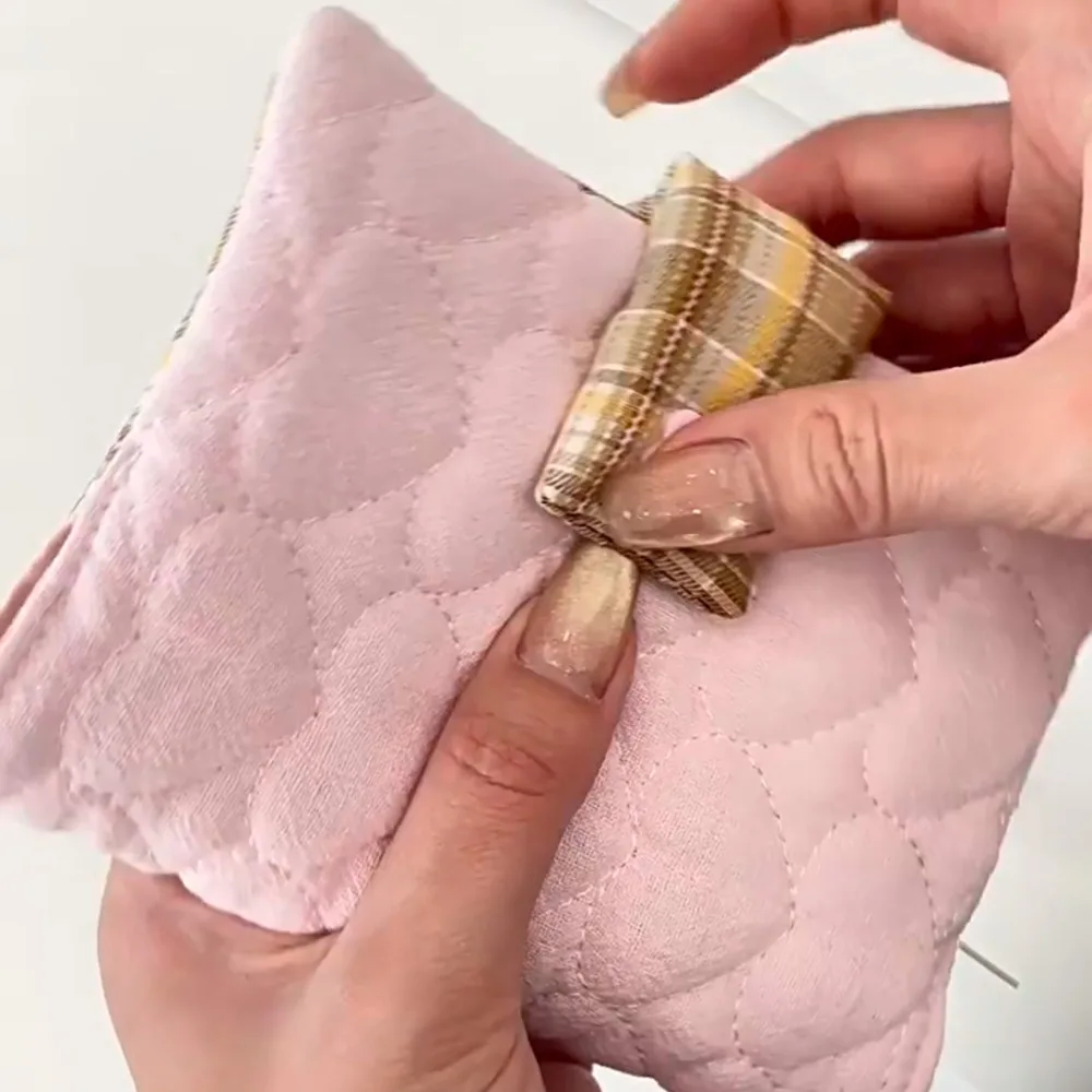 Multipurpose Heart Embroidery Notebook Detachable Diary Stain Resistant Plaid Diary Book Aesthetic Smooth Diary Protective Cover