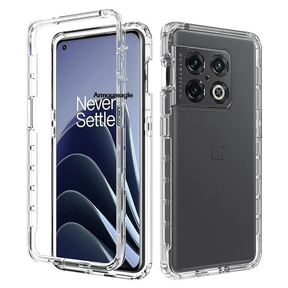 clear case for oneplus 10 pro 5g silicone phone back bag pc bumper 360 full hard protect cover for 1+10 pro guard protector