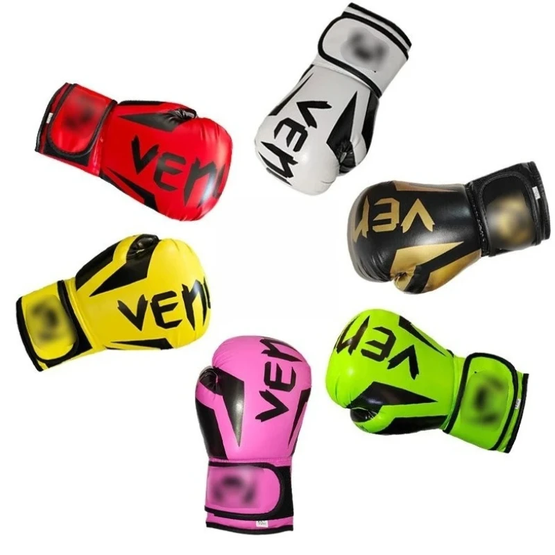 

Боксерские перчатки для мужчин и женщин из искусственной кожи, для работы с мешком, для ММА, спарринга, кикбоксинга, муай-тай, тренировочное снаряжение
