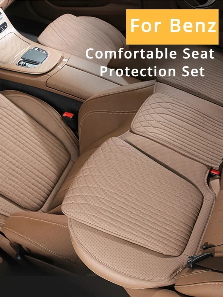 For 2024 Mercedes-Benz New E-Class 300L/260L Seat Cover Seasons Universal Breathable Protector Mat Pad Auto Seat Cushion for GLC