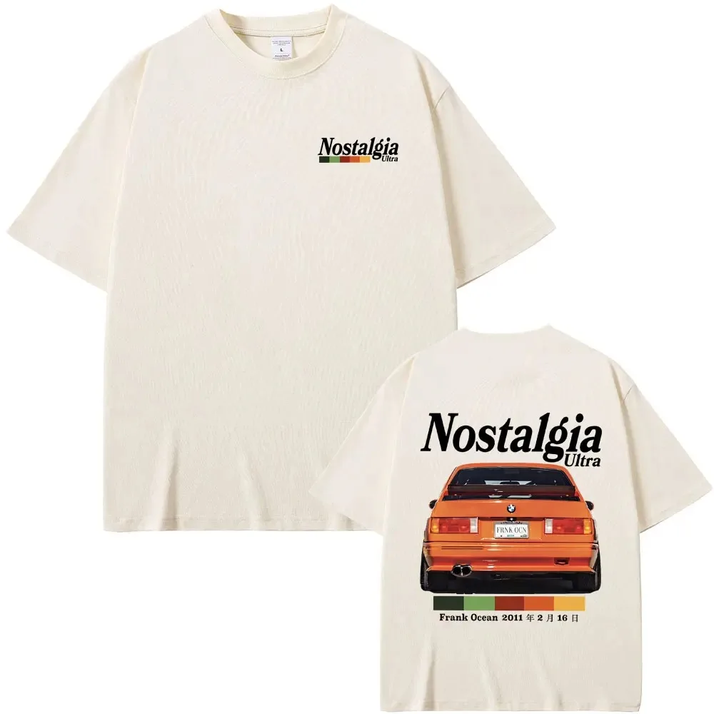 Rapper Frank Nostalgia Ultra Graphic Tshirt Ocean Oversized Vintage T-shirts Hip Hop T Shirt Short Sleeve Men's Streetwear Tops