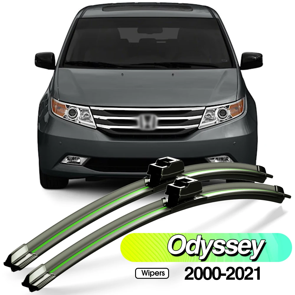 

For Honda Odyssey 2000-2021 2pcs Front Windshield Wiper Blades Windscreen Window Accessories 2001 2008 2010 2013 2015 2017 2019