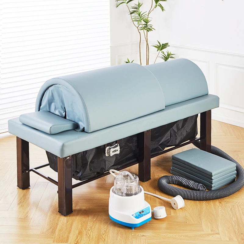 Stainless steel inner tank moxibustion bed whole body moxibustion, traditional Chinese medicine sweat fumigation bed