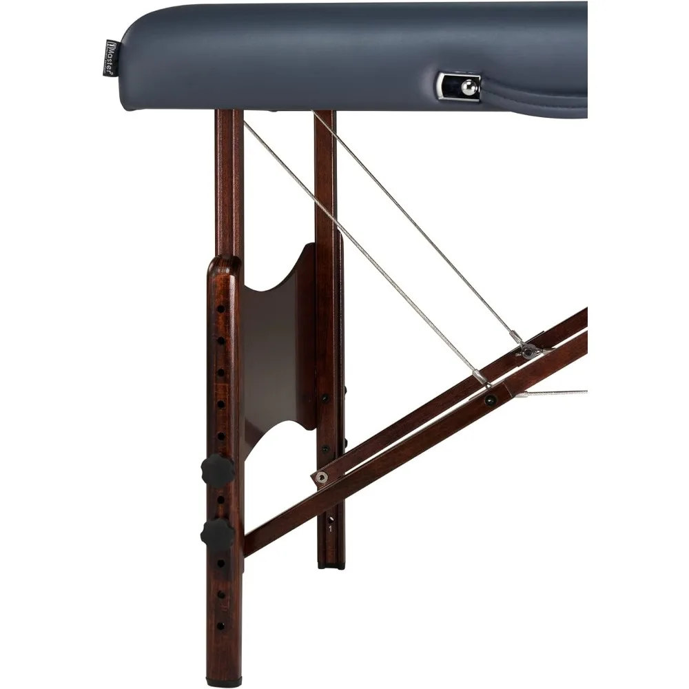 Portátil Master Massage Table Package, Master Massage, 2,5 "Almofada, Noz Manchada De Madeira, Cabos De Suporte De Aço