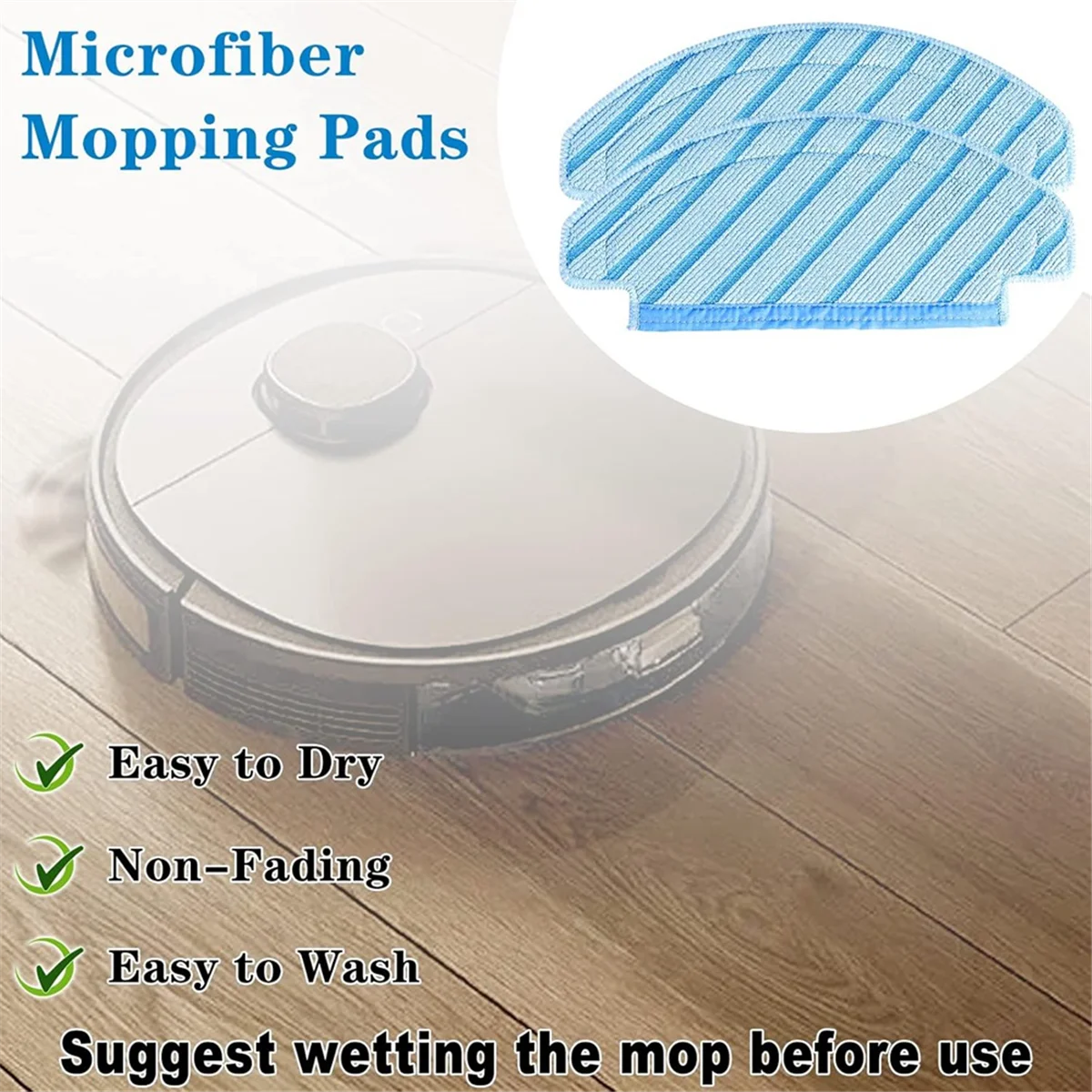 BFYLE For Ecovacs DEEBOT OZMO T8 AIVI/T8 Max/T8 Series/N8 Pro/N8 Pro Plus Robot Vacuum Replacement Parts