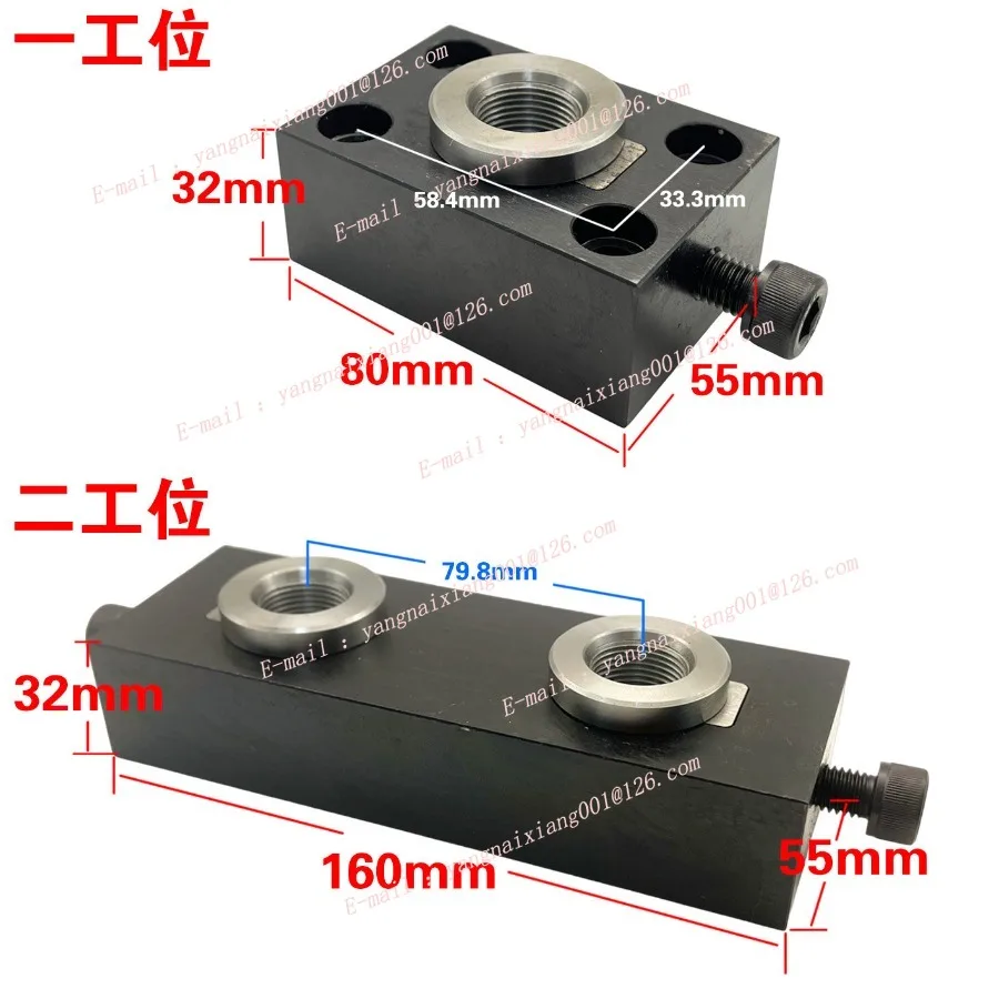 CNCNC Tooling Vise Fixture Machine Tools Processing Accessories Base One Station Two Stations Clamp 3 Axis/ 4 Axis/ 5 Axis Vises