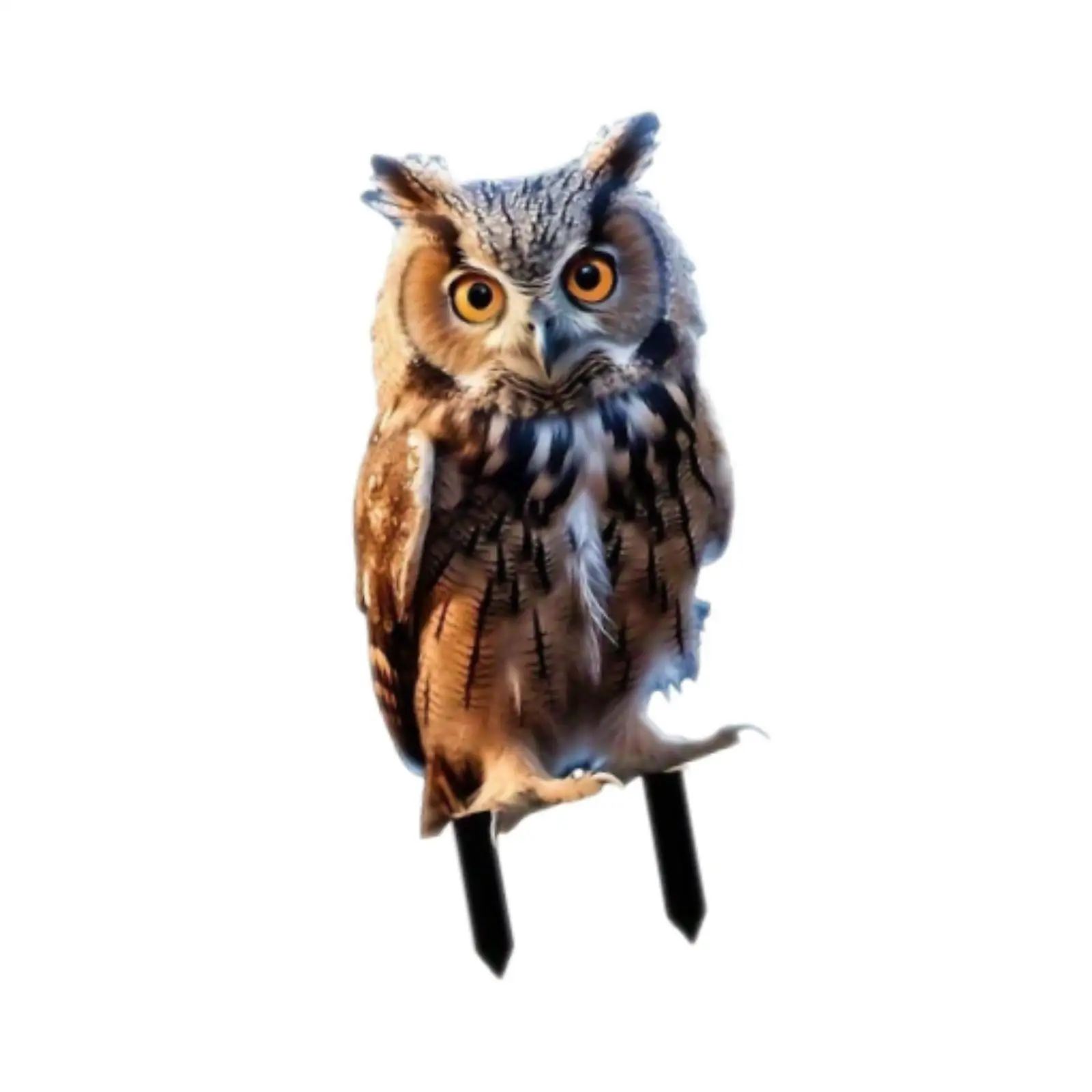 Acrylic Owl Yard Sign Garden Stake Double Sided Easy to Install Decorative Garden Decor for Patio Home Courtyard Backyard